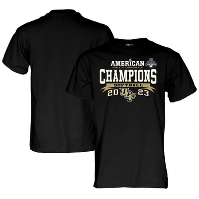 Shop Blue 84 Black Ucf Knights 2023 Aac Softball Conference Tournament Champions Locker Room T-shirt