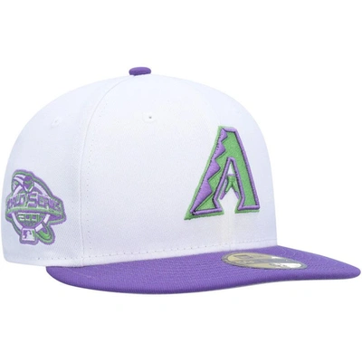 Shop New Era White Arizona Diamondbacks  Side Patch 59fifty Fitted Hat