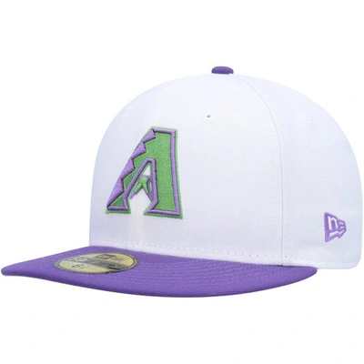 Shop New Era White Arizona Diamondbacks  Side Patch 59fifty Fitted Hat
