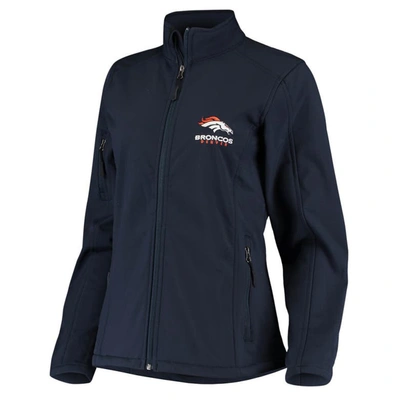 Shop Dunbrooke Navy Denver Broncos Full-zip Sonoma Softshell Jacket
