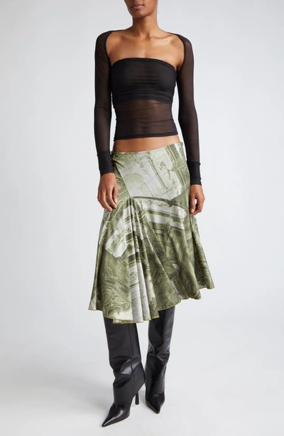 Miaou Iris Top Jet Black In Black