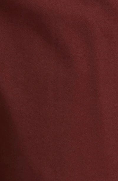 Max Mara Terreno Drawstring Stretch Cotton Ankle Pants In Brick Red