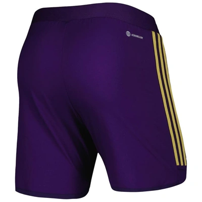 Shop Adidas Originals Adidas Purple Orlando City Sc 2023 Away Aeroready Authentic Shorts
