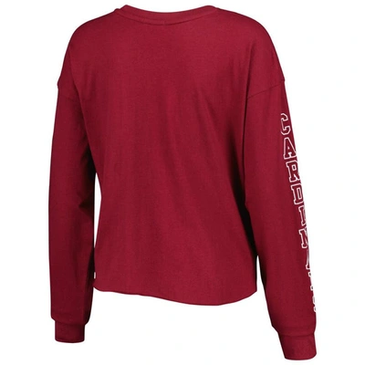 Shop 47 ' Cardinal Arizona Cardinals Skyler Parkway Cropped Long Sleeve T-shirt