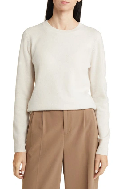Nordstrom Crewneck Cashmere Sweater In Ivory Sand