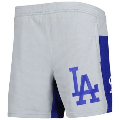 Shop Outerstuff Youth Gray Los Angeles Dodgers 7th Inning Stretch Shorts