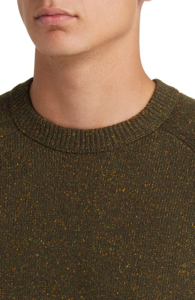Shop Rag & Bone Donegal Wool Blend Sweater In Army Green Multi