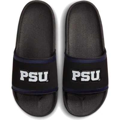 Shop Nike Penn State Nittany Lions Off-court Wordmark Slide Sandals In Black