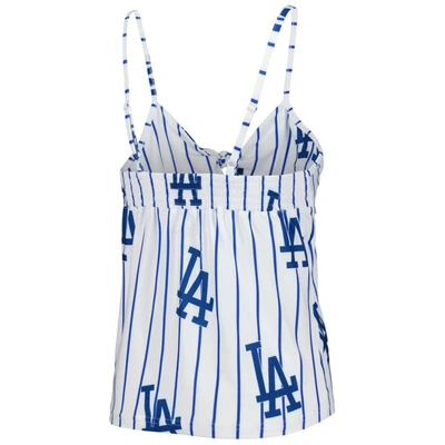 Shop Concepts Sport White Los Angeles Dodgers Reel Allover Print Tank Top & Shorts Sleep Set
