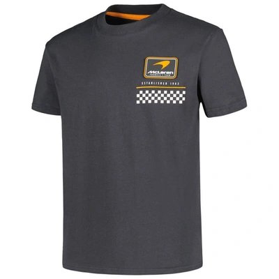 Shop Outerstuff Youth Gray Mclaren F1 Team Rubber Patch Solid T-shirt