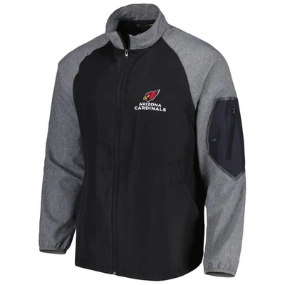 Shop Dunbrooke Black Arizona Cardinals Hurricane Raglan Full-zip Windbreaker Jacket