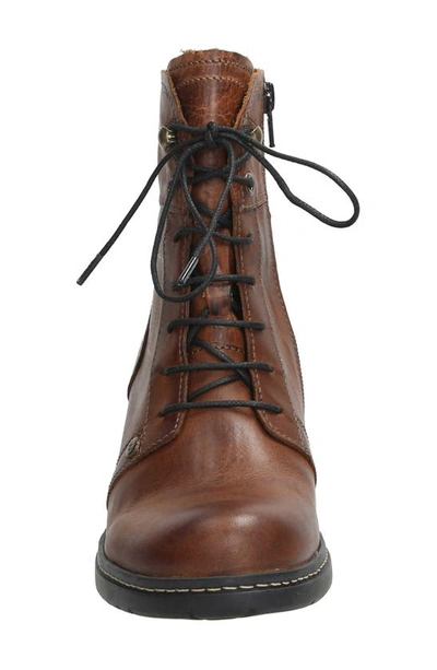 Wolky Red Deer Water Resistant Bootie In Cognac Softy Wax Leather