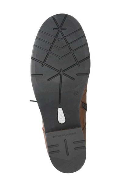 Wolky Red Deer Water Resistant Bootie In Cognac Softy Wax Leather