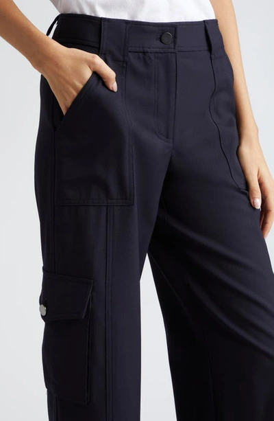 Shop Twp Stretch Wool Cargo Pants In Midnight