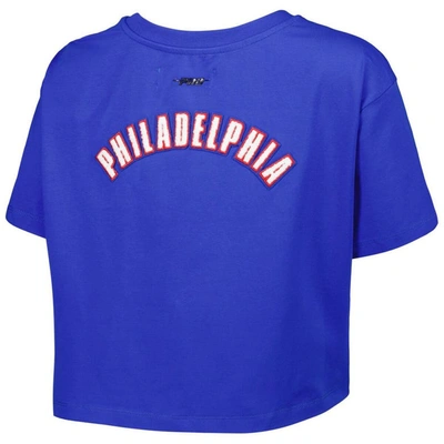 Shop Pro Standard Royal Philadelphia 76ers Classics Boxy T-shirt