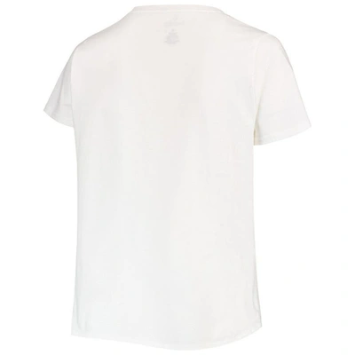 Shop Profile White San Francisco Giants Plus Size Pride Scoop Neck T-shirt