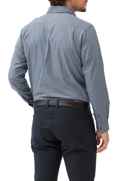 Shop Rodd & Gunn Burrows Flannel Twill Button-up Shirt In Midnight