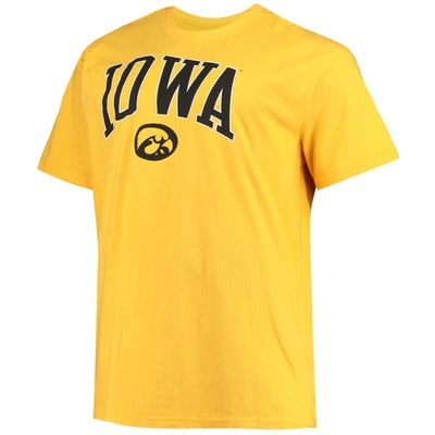 Shop Champion Gold Iowa Hawkeyes Big & Tall Arch Over Wordmark T-shirt