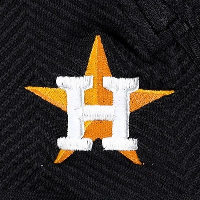 Shop Levelwear Black Houston Astros Verse Asymmetrical Raglan Tri-blend Quarter-zip Jacket