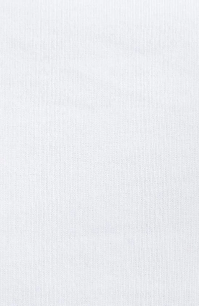 Shop Alexander Mcqueen Ruffle Shoulder Cotton T-shirt In White