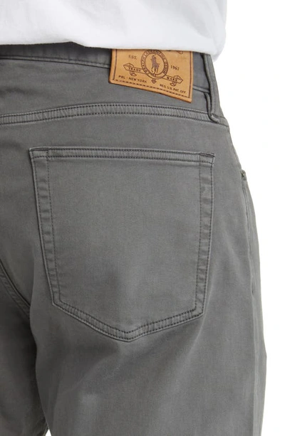 Shop Polo Ralph Lauren Sullivan Stretch Five-pocket Pants In Dark Metal