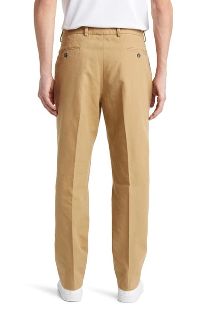 Berle Charleston Flat Front Khakis In British Tan