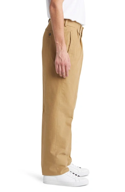 Berle Charleston Flat Front Khakis In British Tan