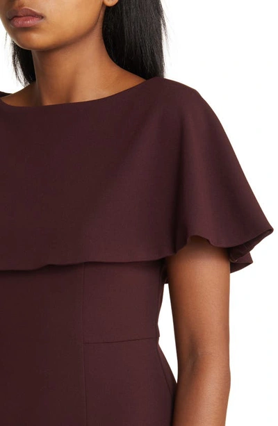 Eliza J Capelet Sheath Dress In Wine