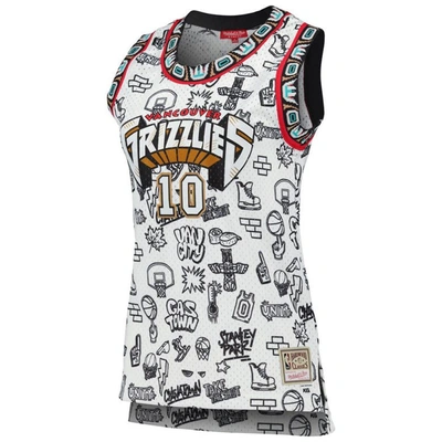 Shop Mitchell & Ness Mike Bibby White Vancouver Grizzlies 1998 Doodle Swingman Jersey