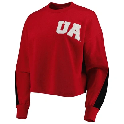 Shop Gameday Couture Crimson Alabama Crimson Tide Back To Reality Colorblock Pullover Sweatshirt