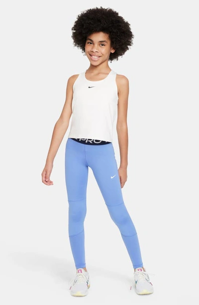 Shop Nike Kids' Pro Leggings In Polar