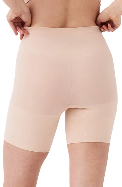 Shop Spanxr Power Shorts In Soft Nude