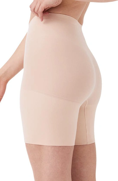 Shop Spanxr Power Shorts In Soft Nude