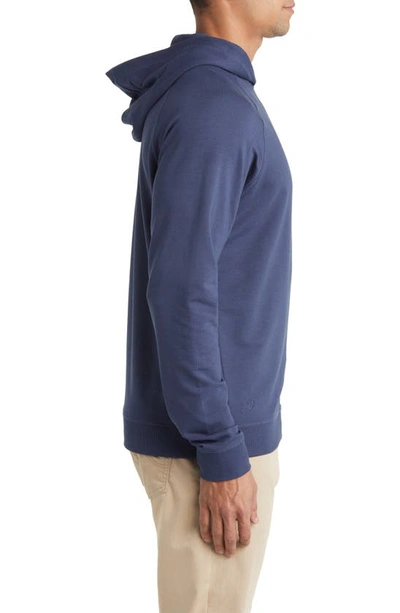 Shop Johnnie-o Amos Pullover Hoodie In Navy