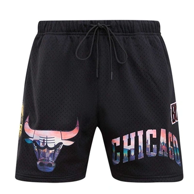 Shop Pro Standard Black Chicago Bulls City Scape Mesh Shorts