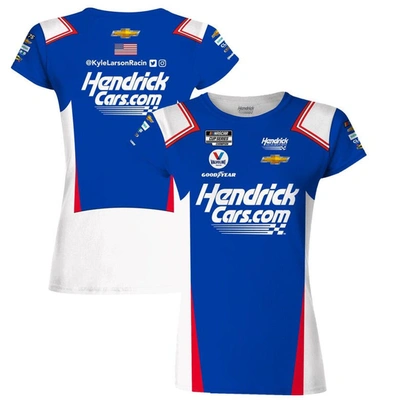 Shop Hendrick Motorsports Team Collection Royal Kyle Larson Hendrickcars.com Sublimated Uniform T-shirt