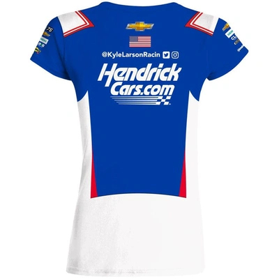 Shop Hendrick Motorsports Team Collection Royal Kyle Larson Hendrickcars.com Sublimated Uniform T-shirt