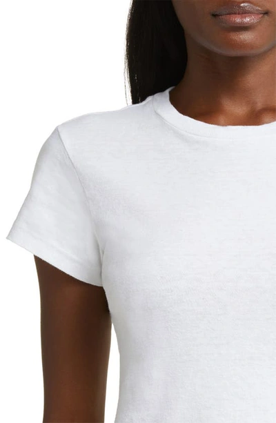Shop Re/done X Hanes 1960s Slim T-shirt In Optic White