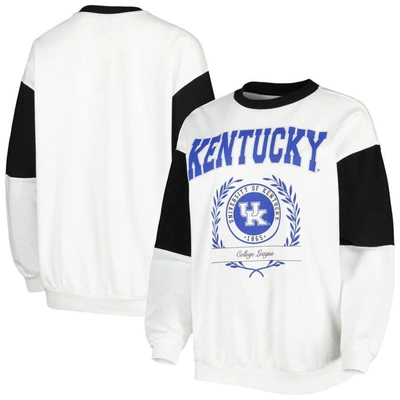 Shop Gameday Couture White Kentucky Wildcats It's A Vibe Dolman Pullover Sweatshirt