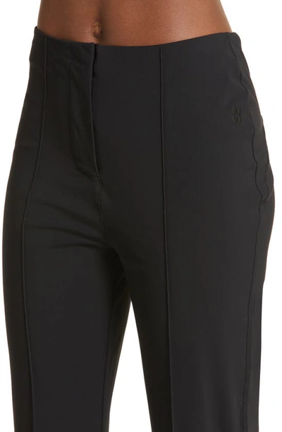 Shop Sweaty Betty Arctic Explorer Pintuck Crop Flare Pants In Black