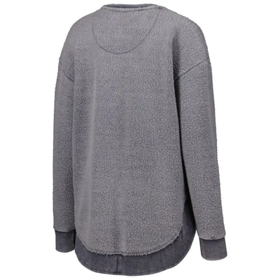 Pressbox Navy Auburn Tigers Ponchoville Pullover Sweatshirt In Navy