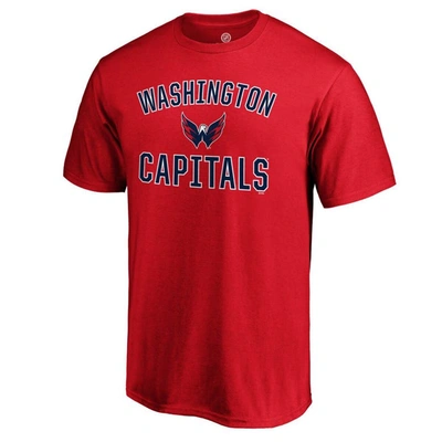 Shop Fanatics Branded Red Washington Capitals Team Victory Arch T-shirt
