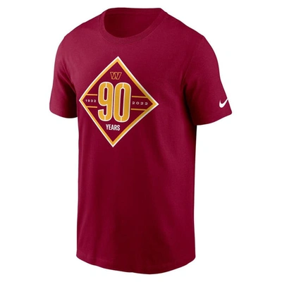 Shop Nike Burgundy Washington Commanders 90th Anniversary T-shirt