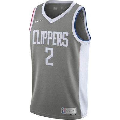 Shop Nike Kawhi Leonard Gray La Clippers 2020/21 Swingman Player Jersey