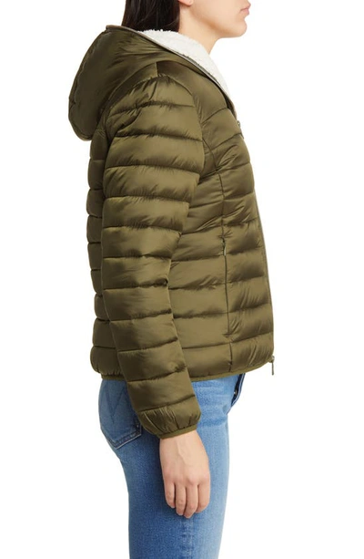 Shop Save The Duck Elvira Water Resistant Hooded Puffer Jacket In Sherwood Green