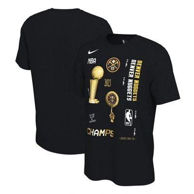 Shop Nike Black Denver Nuggets 2023 Nba Finals Champions Celebration Expressive T-shirt