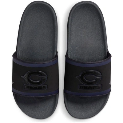 Shop Nike Chicago Bears Team Off-court Slide Sandals In Black