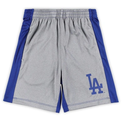 Shop Outerstuff Infant Royal/heather Gray Los Angeles Dodgers Stealing Homebase 2.0 T-shirt & Shorts Set