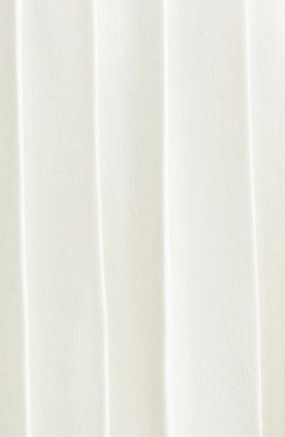 Thom Browne Pleat Back Cotton Sweater Skirt In White