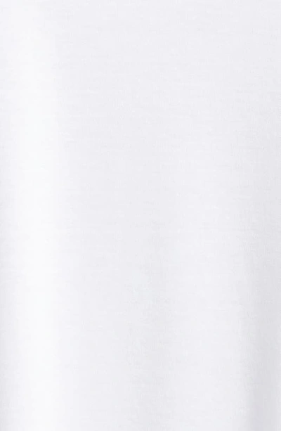 Hanro Moments Short Sleeve V-neck Cotton Nightgown In 101 - White